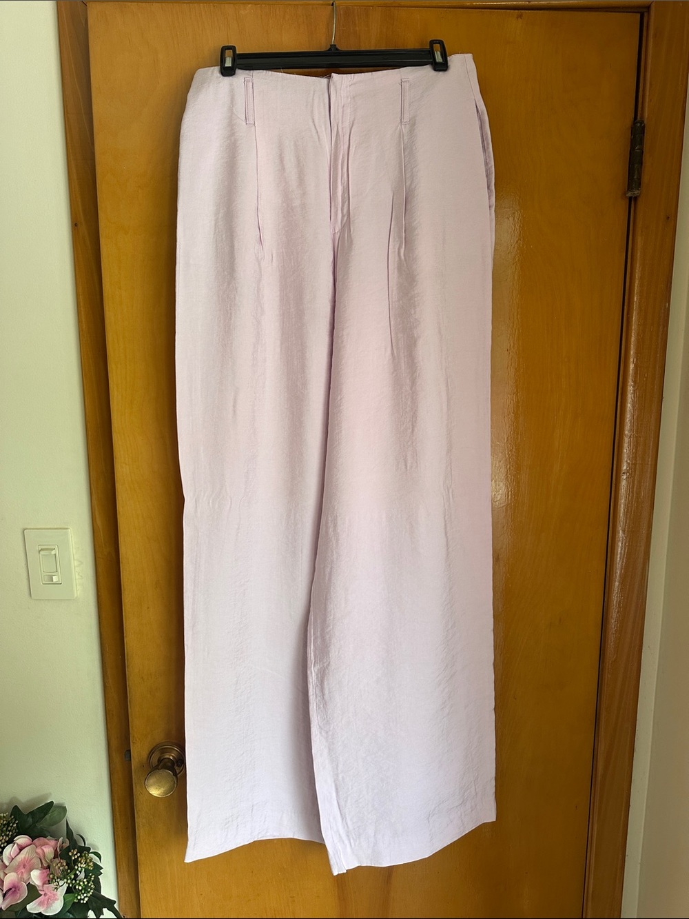 Zara Light Pink Wide Leg Pants